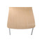 Lot de 2 chaises design cuisine bois coloris naturel TARA