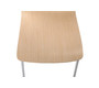 Lot de 2 chaises design cuisine bois coloris naturel TARA