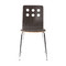 Lot de 2 chaises design cuisine bois noir TARA
