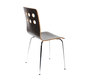 Lot de 2 chaises design cuisine bois noir TARA