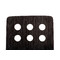 Lot de 2 chaises design cuisine bois noir TARA