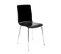 Lot de 2 chaises design cuisine noires NELLY