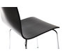 Lot de 2 chaises design cuisine noires NELLY