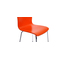 Lot de 2 chaises design cuisine oranges NELLY