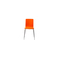Lot de 2 chaises design cuisine oranges NELLY