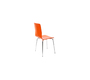 Lot de 2 chaises design cuisine oranges NELLY