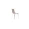 Lot de 2 chaises design cuisine taupes NELLY
