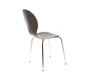 Lot de 2 chaises design empilables bois marron fonc&eacute; NEW ABIGAIL