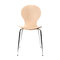 Lot de 2 chaises design empilables bois naturel NEW ABIGAIL