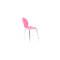 Lot de 2 chaises design empilables roses NEW ABIGAIL