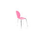 Lot de 2 chaises design empilables roses NEW ABIGAIL