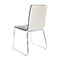 Lot de 2 chaises design noires et blanches JADA