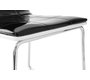 Lot de 2 chaises design noires et blanches JADA