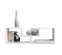 Lot de 2 &eacute;tag&egrave;res design blanche TETRIS