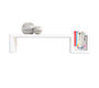 Lot de 2 &eacute;tag&egrave;res design blanches NEW TWIST