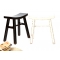 Lot de 2 tabourets baroques noirs ETALON