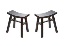 Lot de 2 tabourets baroques noirs ETALON