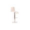 Lot de 2 tabourets bicolores rouges et blancs SATURNE carr&eacute; 