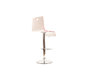 Lot de 2 tabourets bicolores rouges et blancs SATURNE carr&eacute; 