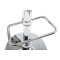 Lot de 2 tabourets blancs SATURNE carr&eacute; 