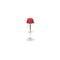Lot de 2 tabourets de bar design rouges et noirs STEEVY