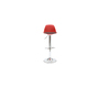 Lot de 2 tabourets de bar design rouges et noirs STEEVY