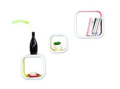 Lot de 3 &eacute;tag&egrave;res design bicolore NEW POP