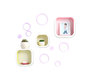 Lot de 3 &eacute;tag&egrave;res design bicolore NEW POP