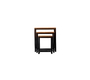 Lot de 3 tables gigognes industrielles m&eacute;tal et bois FACTORY