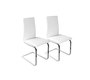 Lot de deux chaises design blanches CARYS