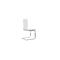 Lot de deux chaises design blanches CARYS