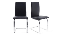 Lot de deux chaises design noires CARYS