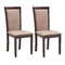 Lot de deux chaises weng&eacute; en ch&ecirc;ne JUDY