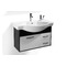 Meuble de salle de bain Skyler : vasque, meuble sous vasque et miroir