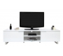 Meuble TV design laqu&eacute; blanc HALIFAX