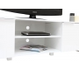 Meuble TV design laqu&eacute; blanc HALIFAX