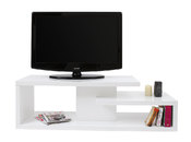 Meuble TV design laqu&eacute; blanc HALTON