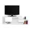 Meuble TV design laqu&eacute; blanc HALTON
