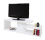 Meuble TV design laqu&eacute; blanc HALTON