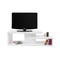 Meuble TV design laqu&eacute; blanc HALTON