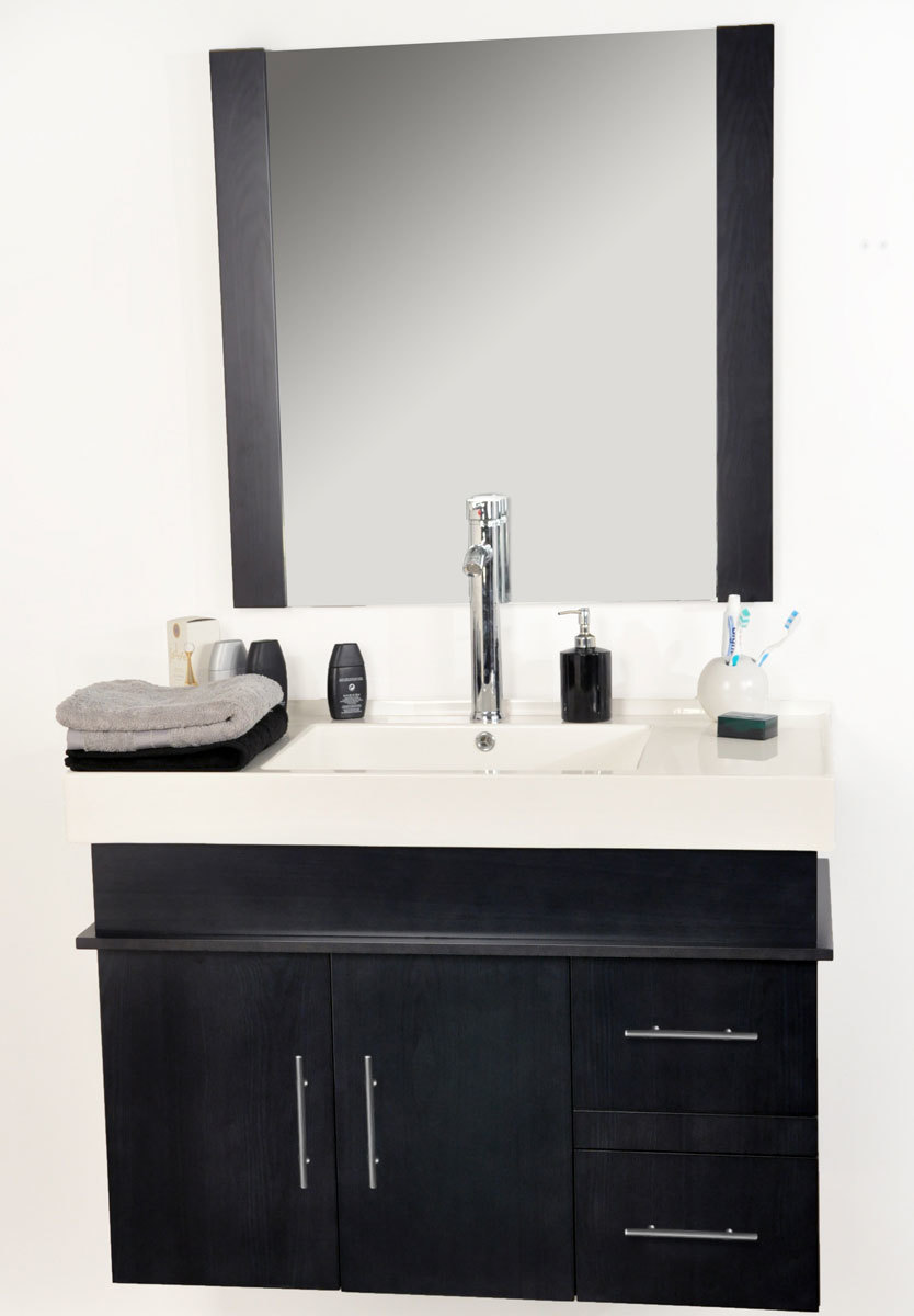 Meubles de salle de bains Mandurah : vasque, meuble sous vasque et miroir