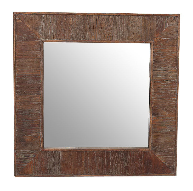 Miroir bois carr&eacute; GLADIA