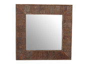 Miroir bois carr&eacute; GLADIA