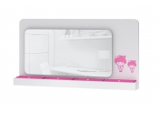 Miroir enfant rose et blanc MARCHANDE