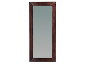 Miroir mural en bois 80 x 180 cm weng&eacute; Daffodil