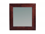 Miroir mural en bois 80 x 80 cm weng&eacute; Daffodil