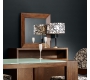Miroir mural en bois 80 x 80 cm weng&eacute; Daffodil