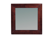 Miroir mural en bois 80 x 80 cm weng&eacute; Daffodil