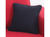 Petit coussin 40x40 coton bleu marine