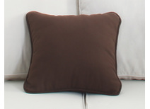 Petit coussin 40x40 coton chocolat